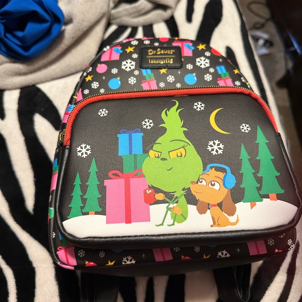 Grinch loungefly book bag